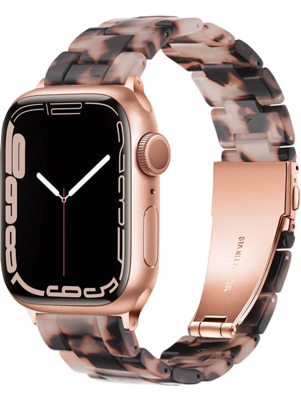 Stylish Lightweight Resin Apple Watch Bands for Men & Women, 38mm-49mm